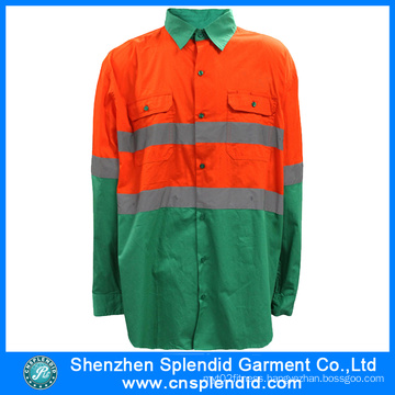 China Safety Wear 3m Reflective Dark Green High Visibility T-Shirt